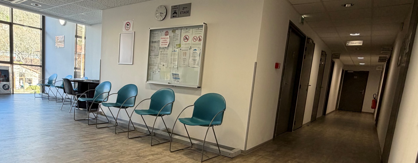 Salle d'attente de la Maison de santé de SVT