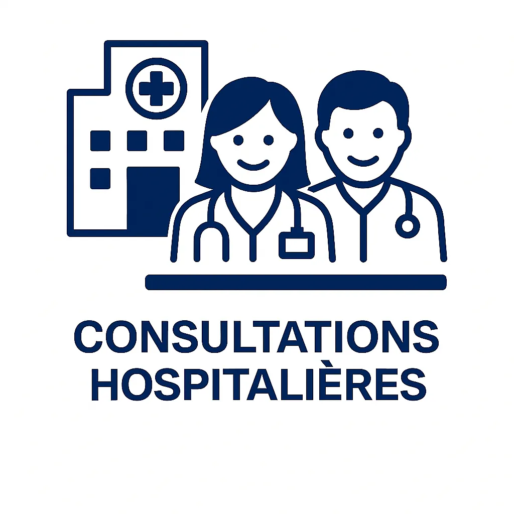 Icône des consultations hospitalières